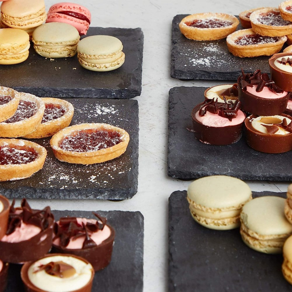 Set 6 platouri servire Kai, ardezie, 18 x 30 cm