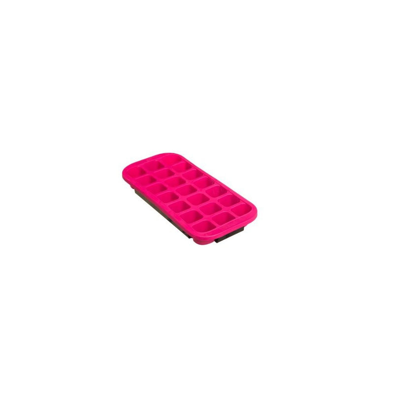 Forma 21 cuburi de gheata 5FIVE, silicon, roz, 18.5x13.5x3 cm