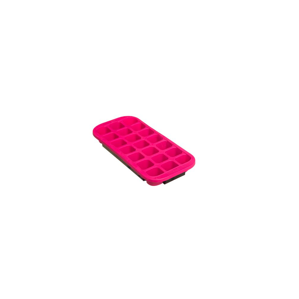 Forma 21 cuburi de gheata 5FIVE, silicon, roz, 18.5x13.5x3 cm