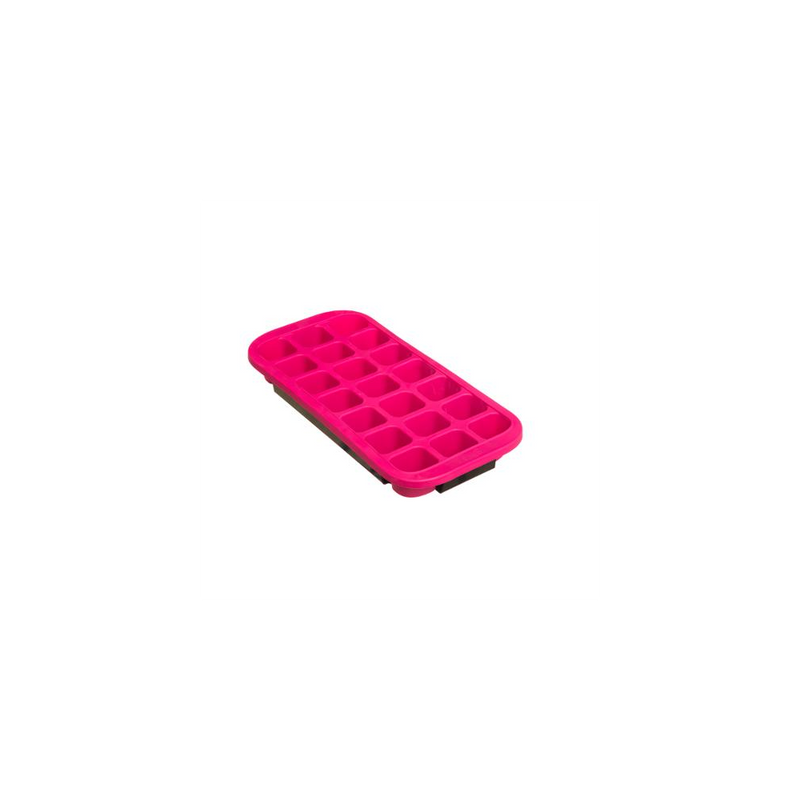 Forma 21 cuburi de gheata 5FIVE, silicon, roz, 18.5x13.5x3 cm