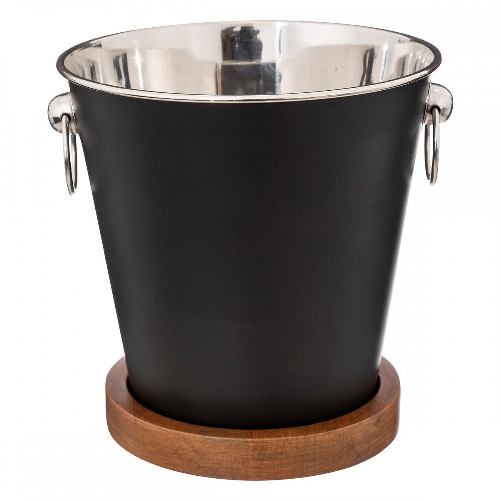 Frapiera SG Black Mango, inox, suport lemn, 21 x 22 cm