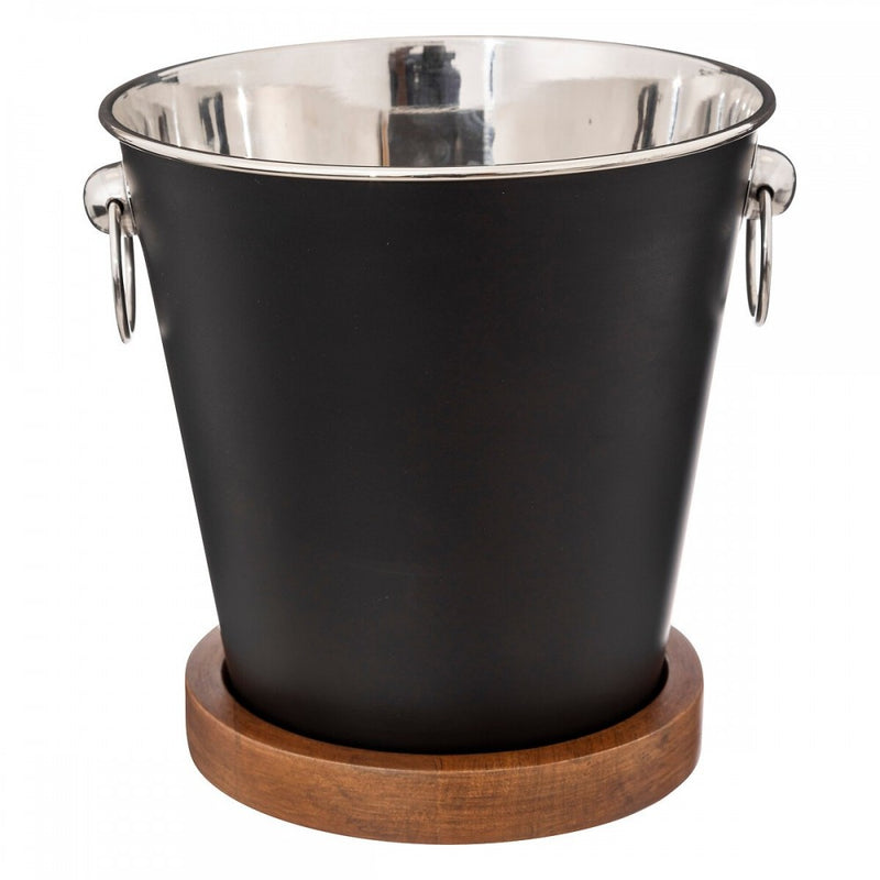 Frapiera SG Black Mango, inox, suport lemn, 21 x 22 cm