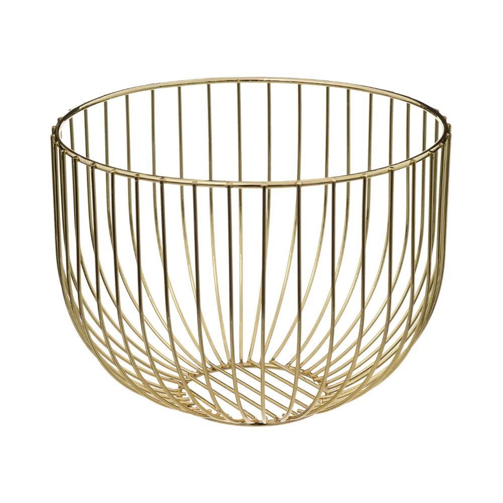 Fructiera CALL Gold, metal, 22 x D 16.8 cm
