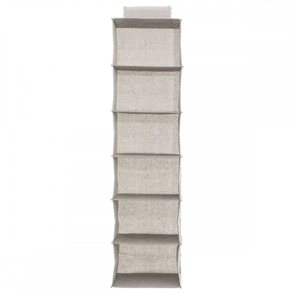 Organizator haine 5five, poliester, bej, 30x30xH120 cm