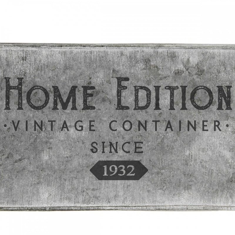 Ghiveci plante, Home Edition, metal, dreptunghiular, 36.5 x 23.3 x H 13.9 cm