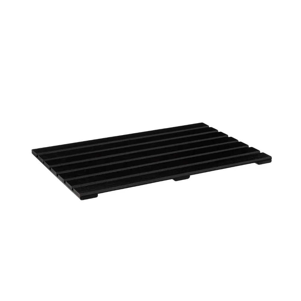 Gratar baie Blackboard, bambus, negru, 53 x 36 x 1.6 cm