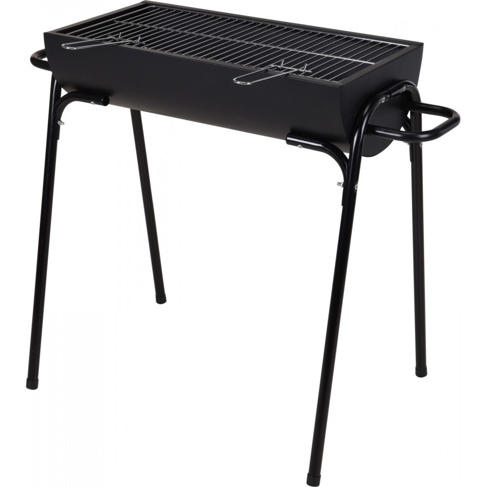 Gratar gradina Premium Half, otel, negru, 50x88xH72 cm