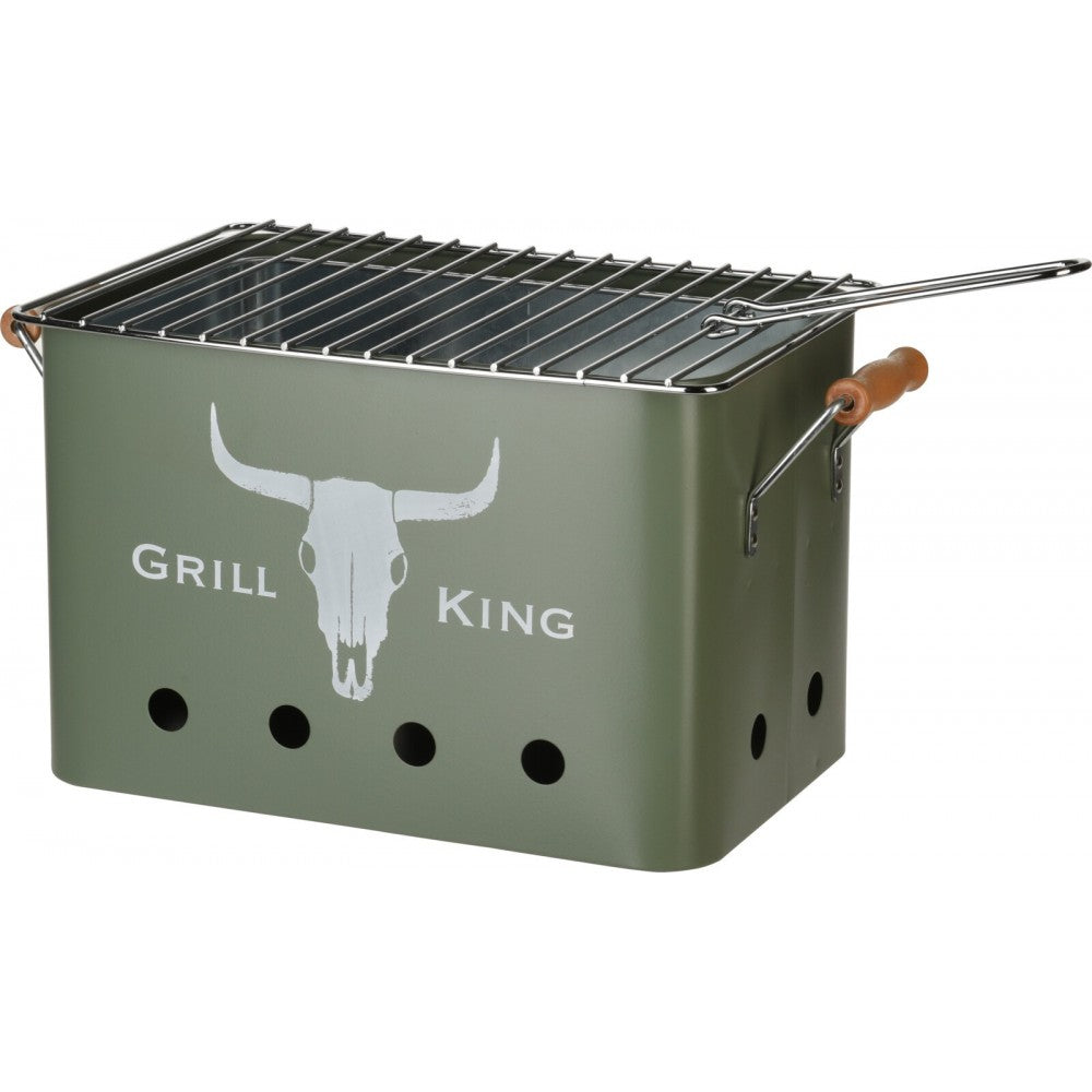 Gratar Grill King, rectangular, metal, verde, 32x20xH20 cm