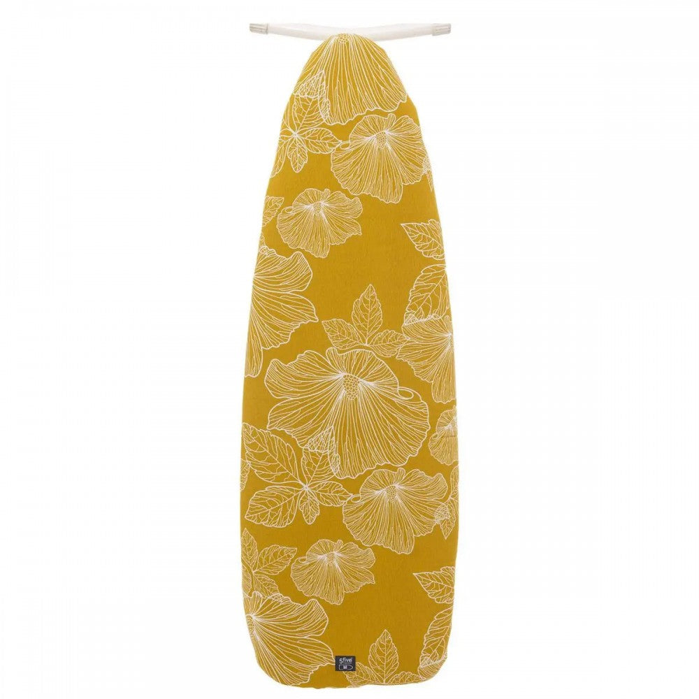 Husa masa calcat Yellow Floers, poliester, 52 x 135 cm