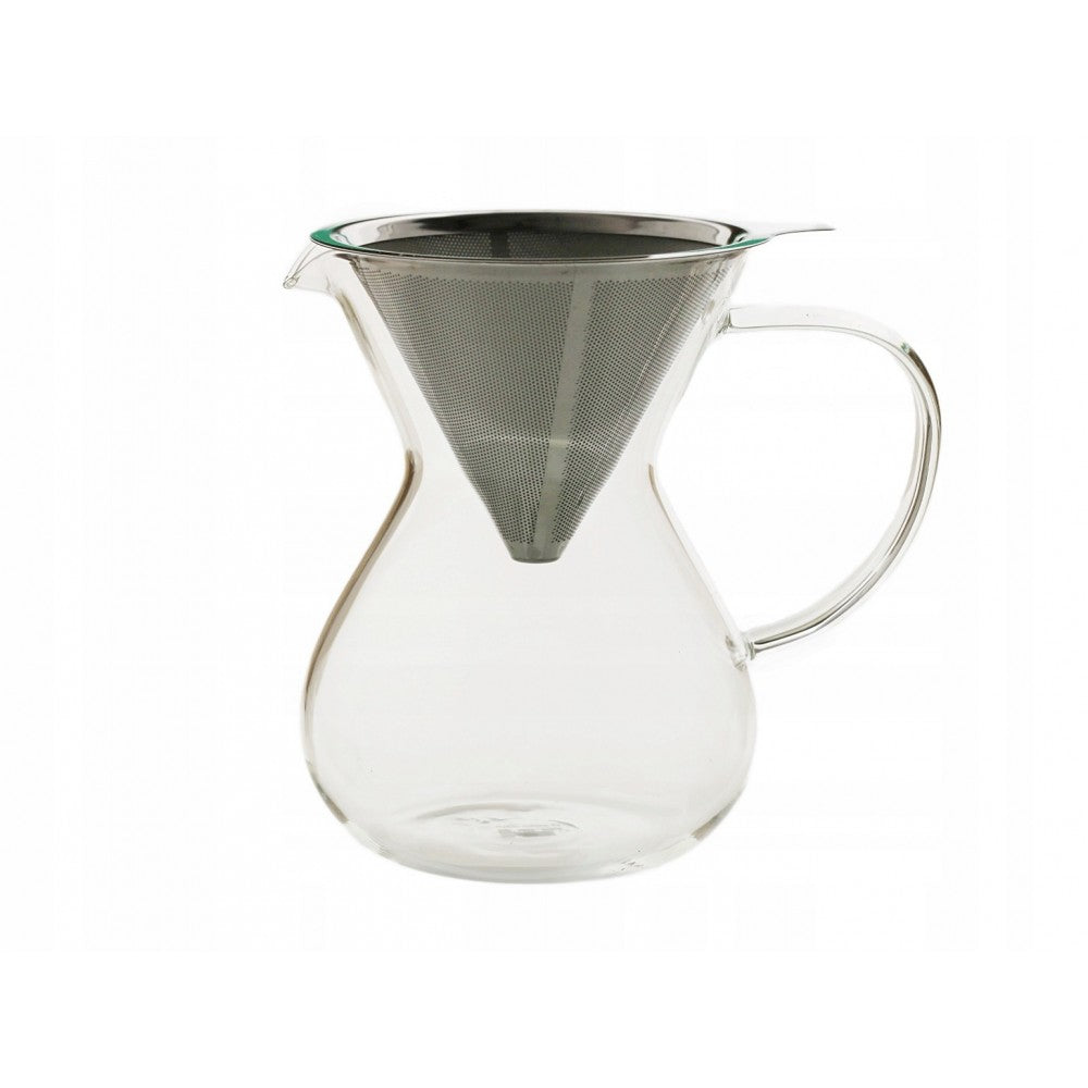 Infusor MPL cafea/ceai, sticla, infusor inox, 11x17 cm, 0.8 litri