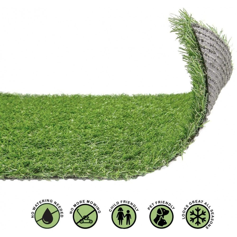 Gazon artificial, verde, fibra plastic, 1x3 m