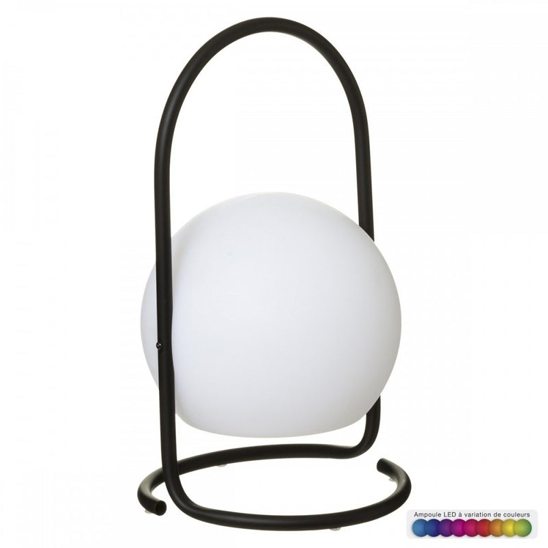 Lampa veioza outdoor Pia, multicolora, suport metalic, 18xH29.5 cm