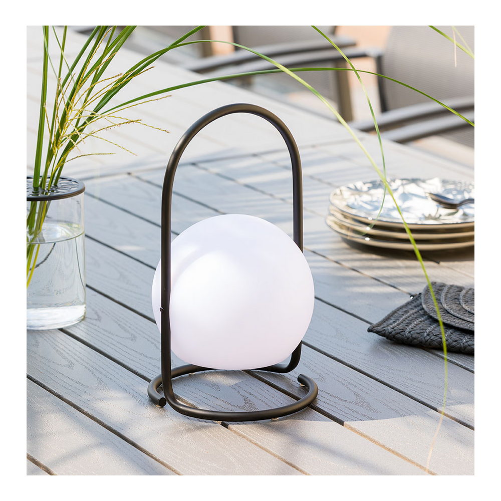 Lampa veioza outdoor Pia, multicolora, suport metalic, 18xH29.5 cm