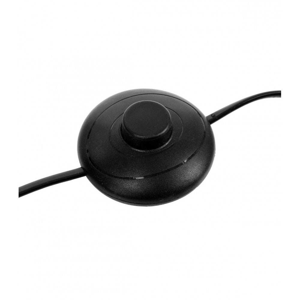Lampadar Molu Black, lemn si bumbac, 39.5x141 cm, cablu 185 cm
