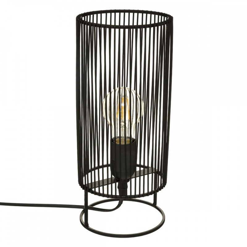 Veioza Nora, metal, negru, 13 x H 30 cm, E27, Max 40 W