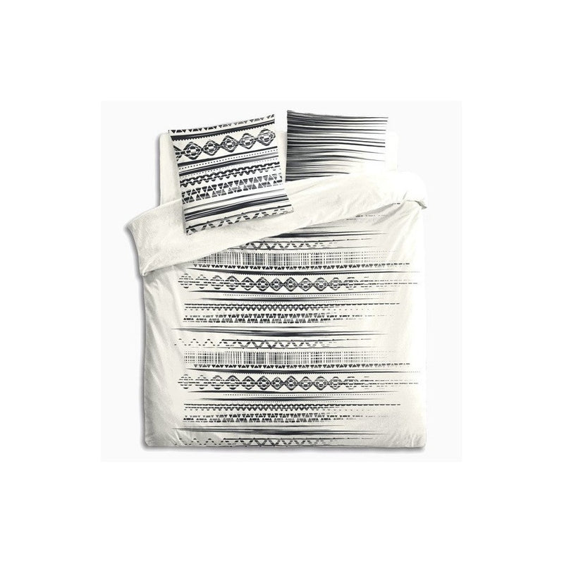 Lenjerie de pat, din bumbac, set 2 persoane, Etnic