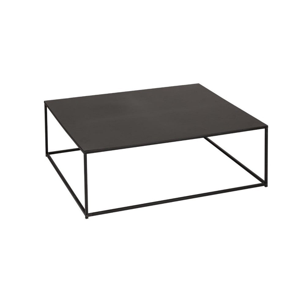 Masa cafea Gota, metal, negru, 100x100xH36 cm, 15 kg