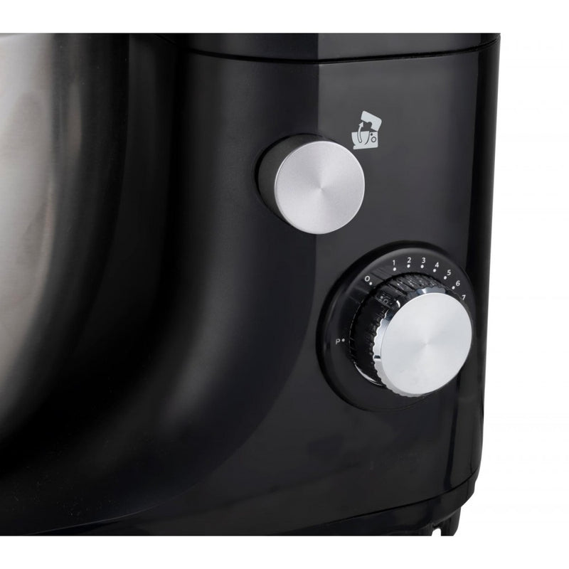 Mixer multifuctional Alpina, bol inox 5 litri, negru, 33.7 x 22.6 x 34.5 cm, 800 w