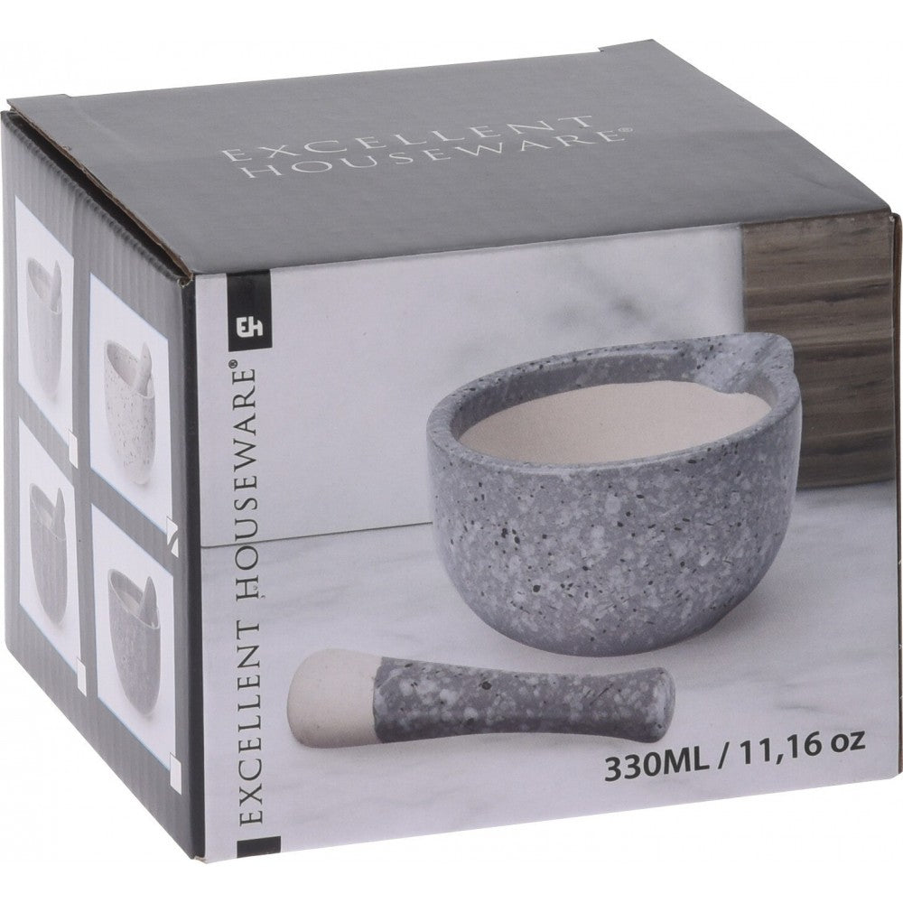 Mojar ceramica Excellent Gri, 330 ml, 11 x 11 cm