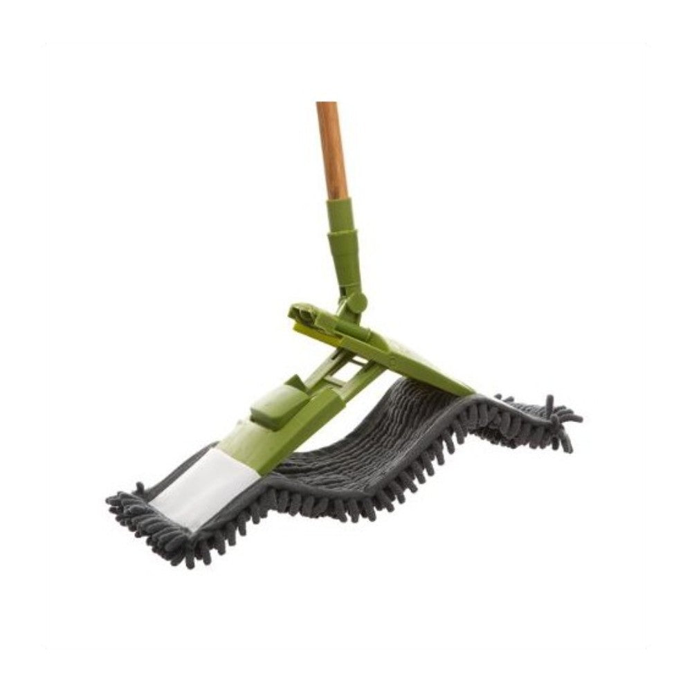 Mop plat 5FIVE, coada bambus 1.2 m, mop 43 x 12 cm