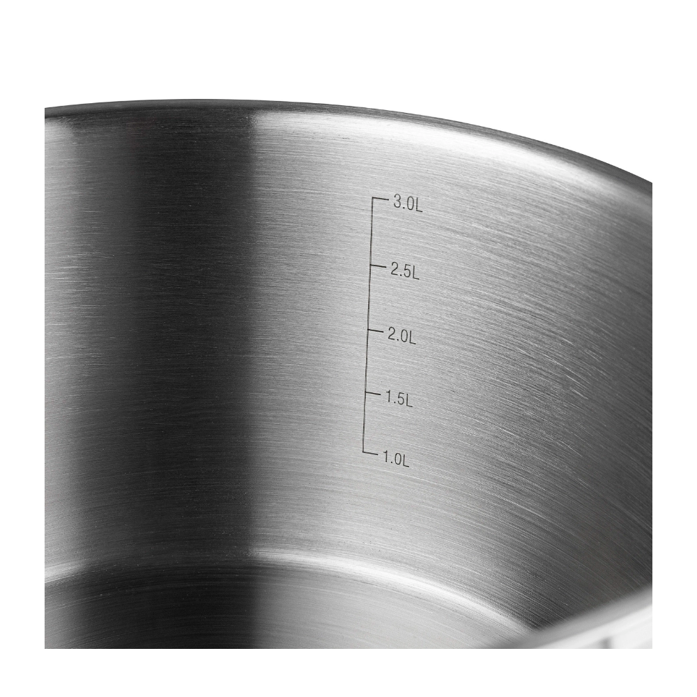 Set oale inox Florina Chef, inox, baza dubla, 16, 18, 20 si 24 cm, 1.8l, 2.5 l, 3.5l, 6 l