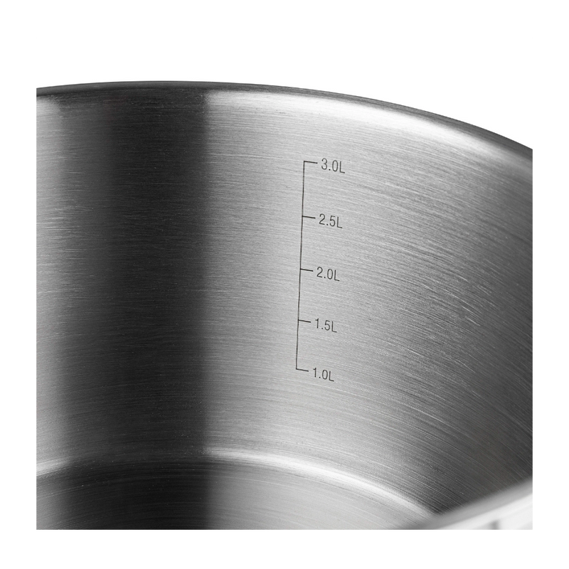 Set oale inox Florina Chef, inox, baza dubla, 16, 18, 20 si 24 cm, 1.8l, 2.5 l, 3.5l, 6 l