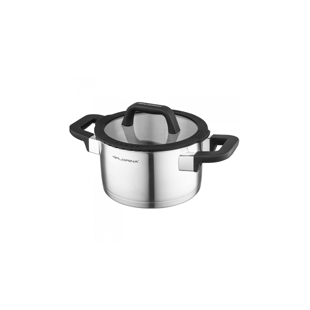 Set oale inox Florina Chef, inox, baza dubla, 16, 18, 20 si 24 cm, 1.8l, 2.5 l, 3.5l, 6 l