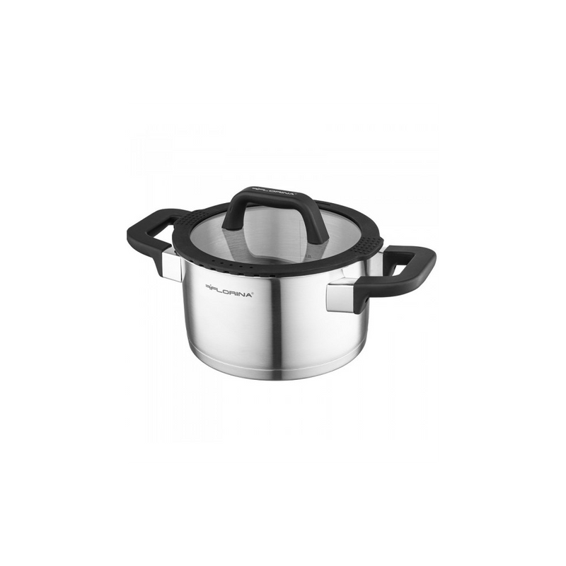 Set oale inox Florina Chef, inox, baza dubla, 16, 18, 20 si 24 cm, 1.8l, 2.5 l, 3.5l, 6 l