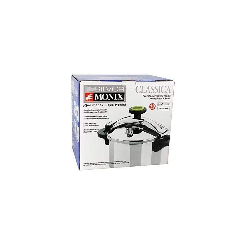 Oala sub presiune Monix Clasic, inox, 10 litri