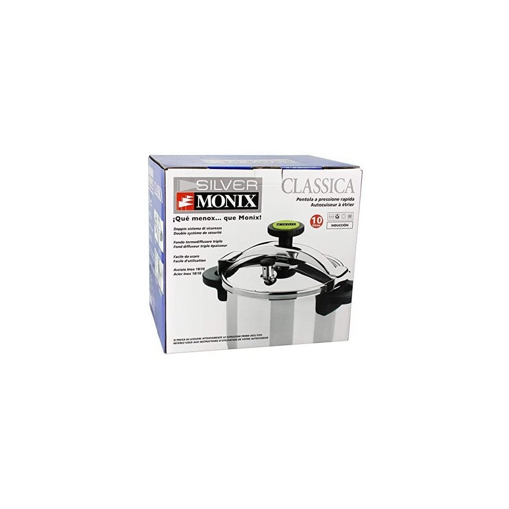 Oala sub presiune Monix Clasic, inox, 12 litri