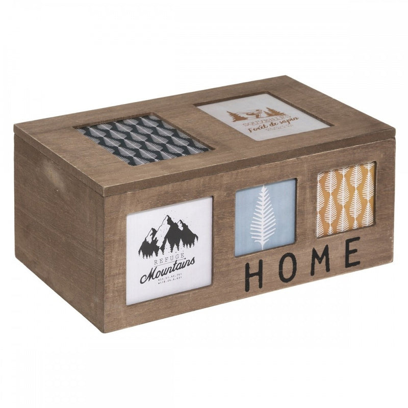 Cutie decorativa The home, MDF, 28 x 18 x H 12.5 cm