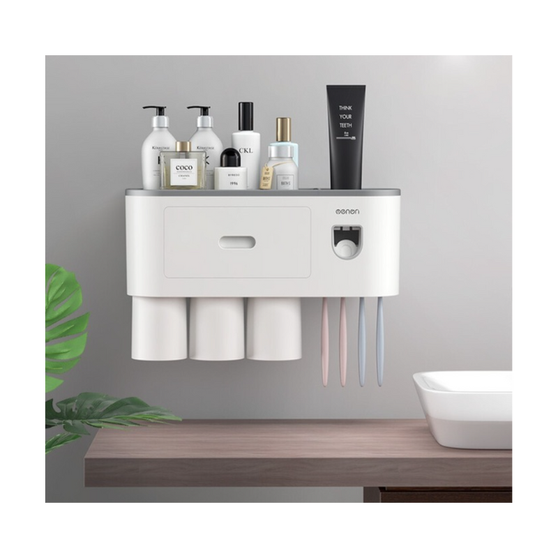 Organizator baie Livit Born, plastic, alb, M