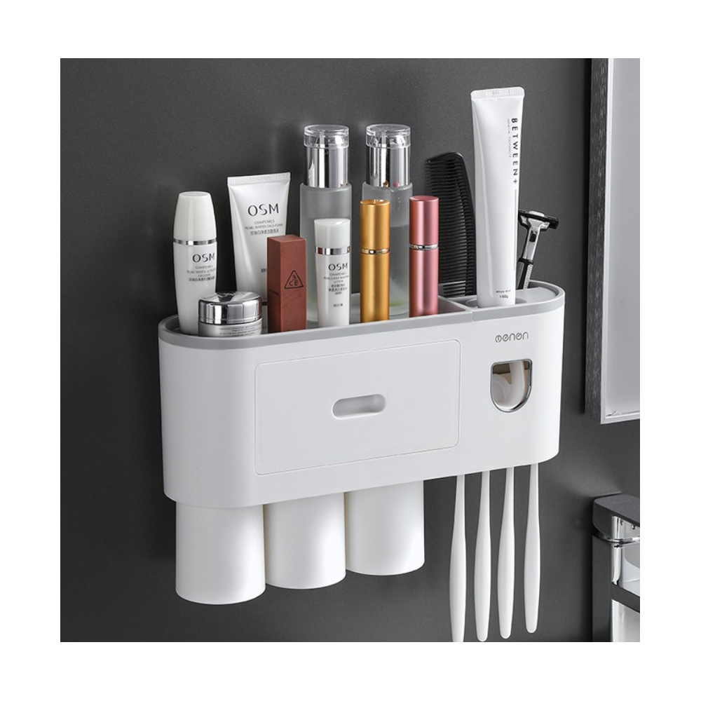 Organizator baie Livit Born, plastic, alb, M