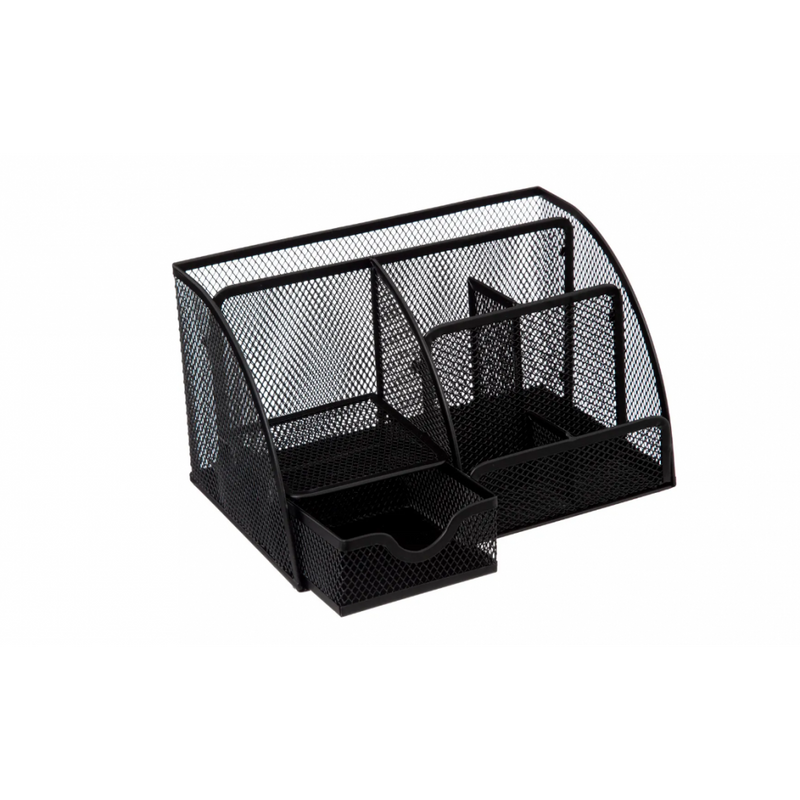 Organizator birou Havi, metal, negru, 22 x 14 x H 13 cm