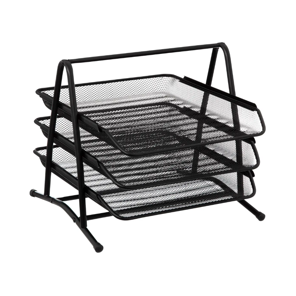 Suport documente Havi, metal, negru, 35 x 29.70 x H 27 cm
