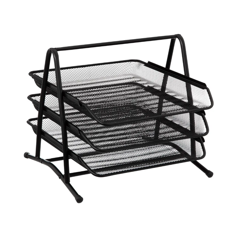Suport documente Havi, metal, negru, 35 x 29.70 x H 27 cm