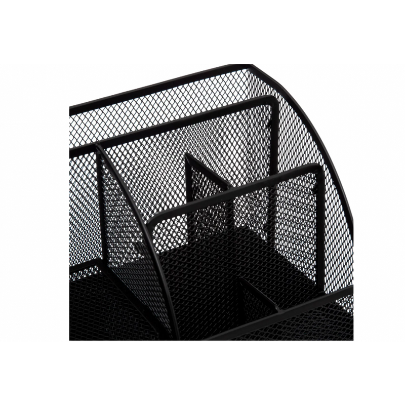 Organizator birou Havi, metal, negru, 22 x 14 x H 13 cm