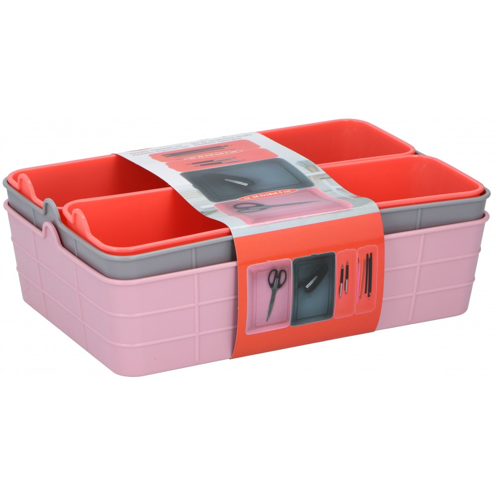 Organizator sertar Alpina R, plastic, 26.5 x 18 x 6.5 cm