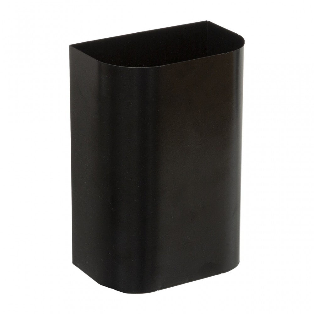 Organizator de bucatarie multifunctional Doryn din bambus si metal, negru, 44 x 14 x 22 cm