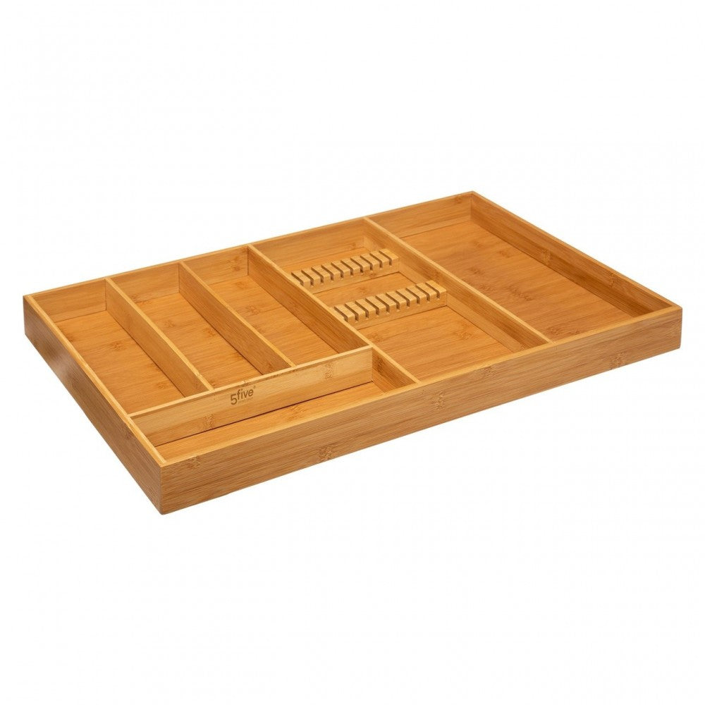 Suport ustensile Rohan, pentru sertar, bambus, 58 x 38 x H 5 cm