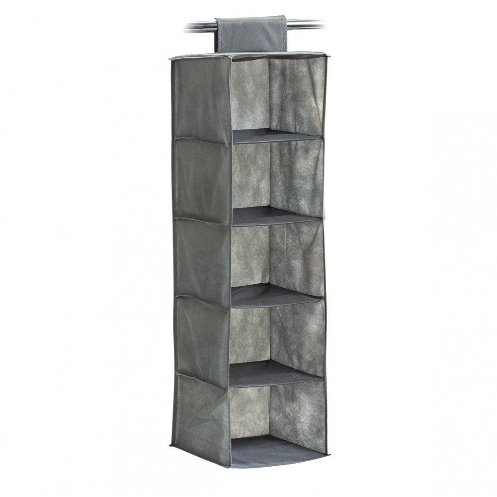 Organizator textil, 5 rafturi, 28 x 28 x 95 cm