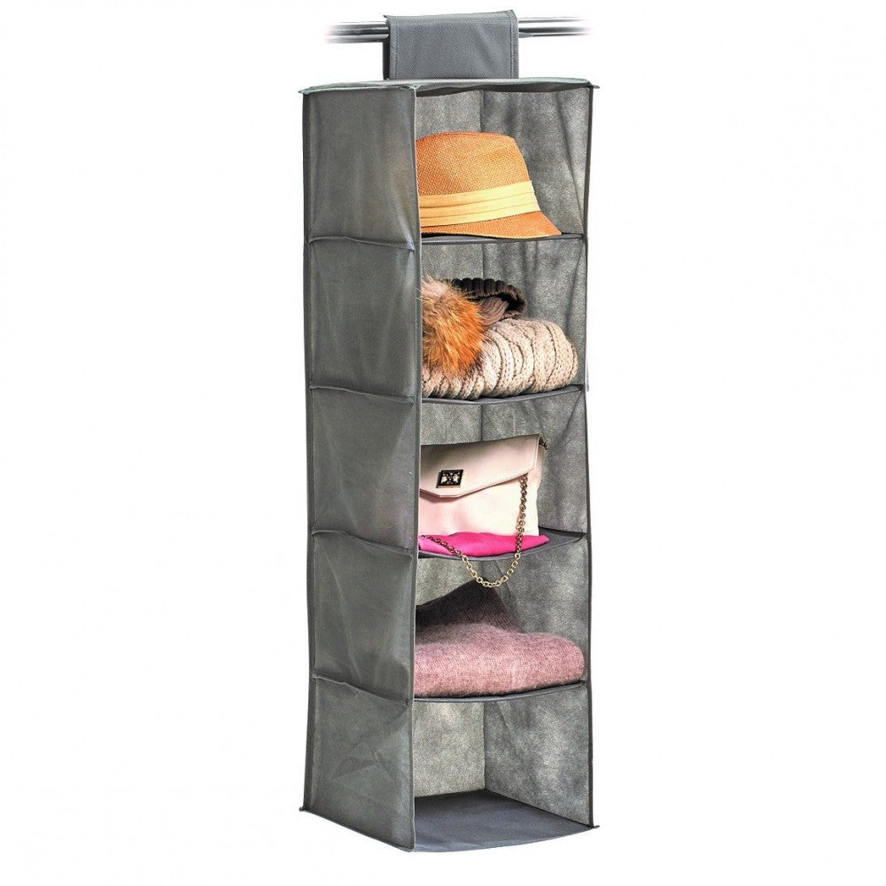 Organizator textil, 5 rafturi, 28 x 28 x 95 cm