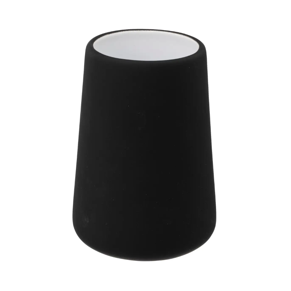 Pahar baie Tumbler Khol, negru, ceramica, 8.3 x H 11.8 cm