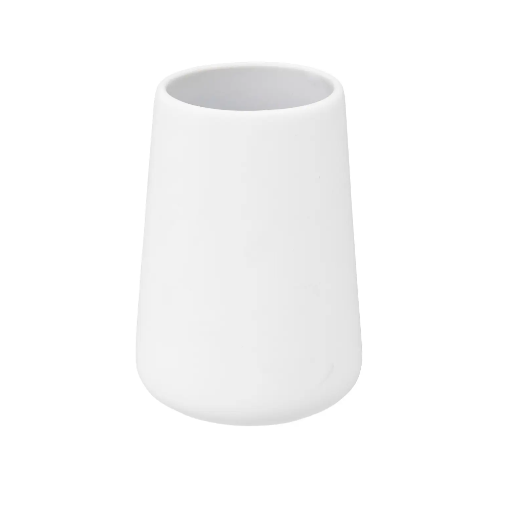 Pahar baie Tumbler White, alb, ceramica, 8.3 x H 11.8 cm