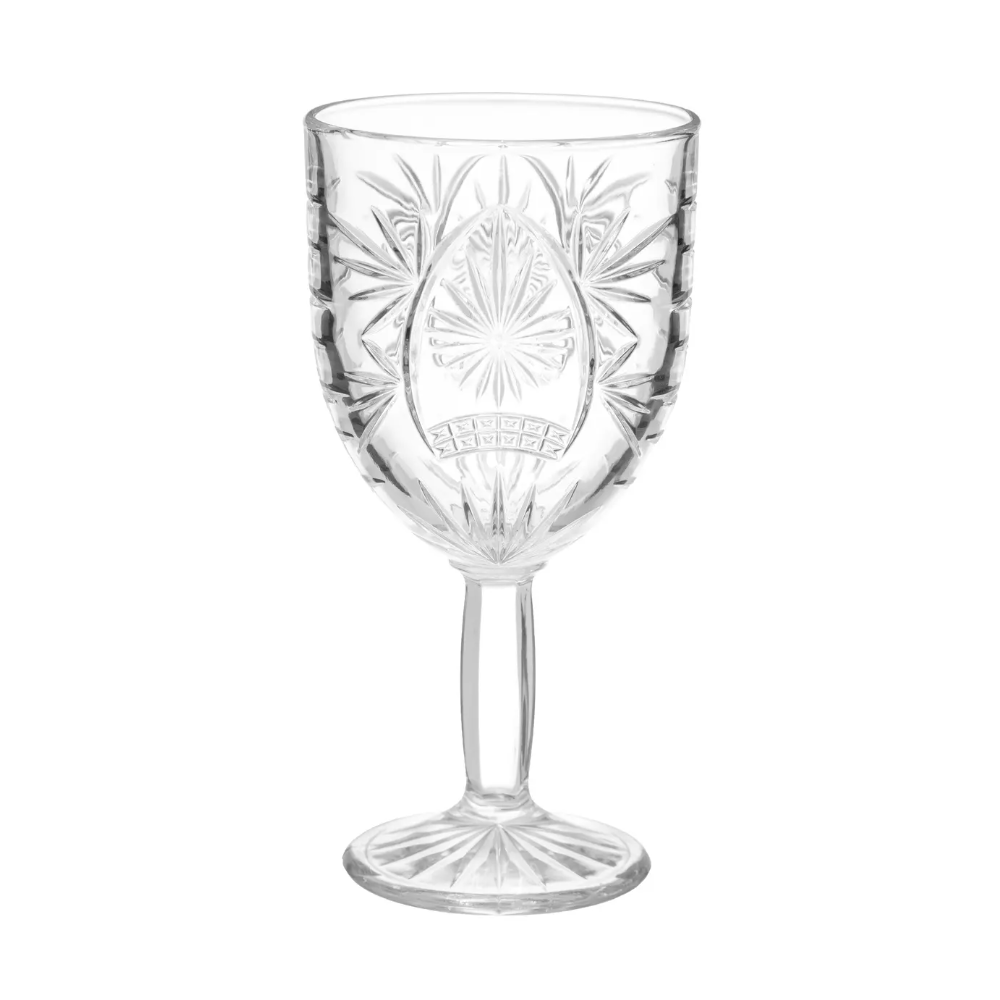 Pahar Ayla, cu picior, sticla, 290 ml, 8.2 x h. 16.2cm