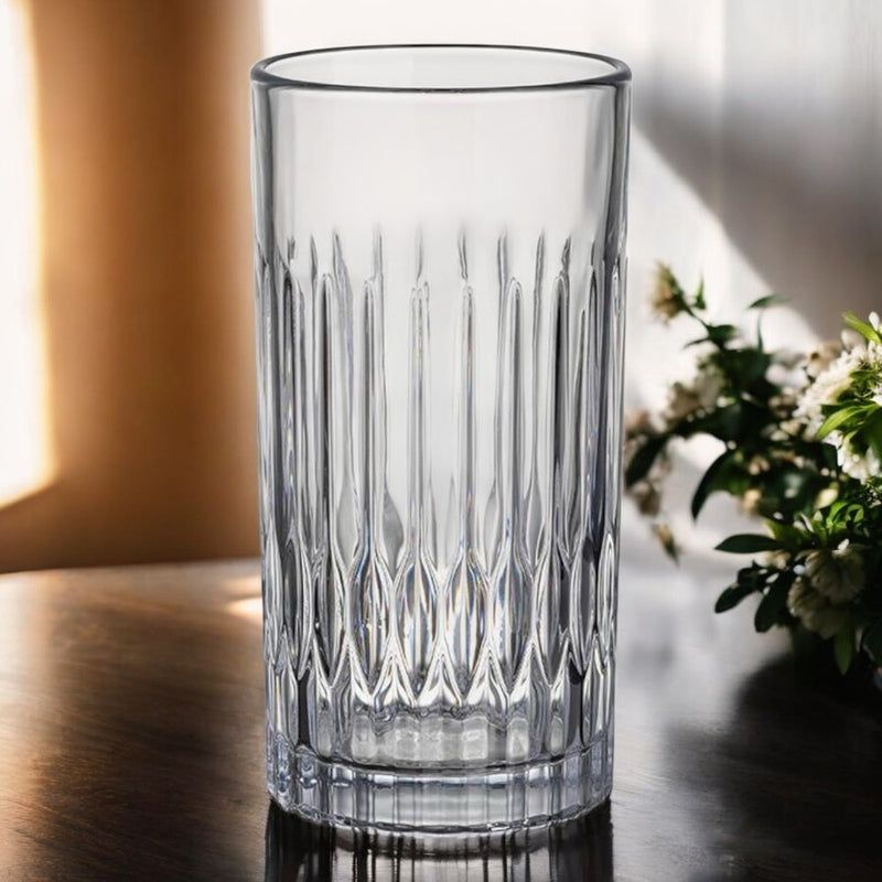Set 6 pahare apa Brina, long, sticla, 390 ml