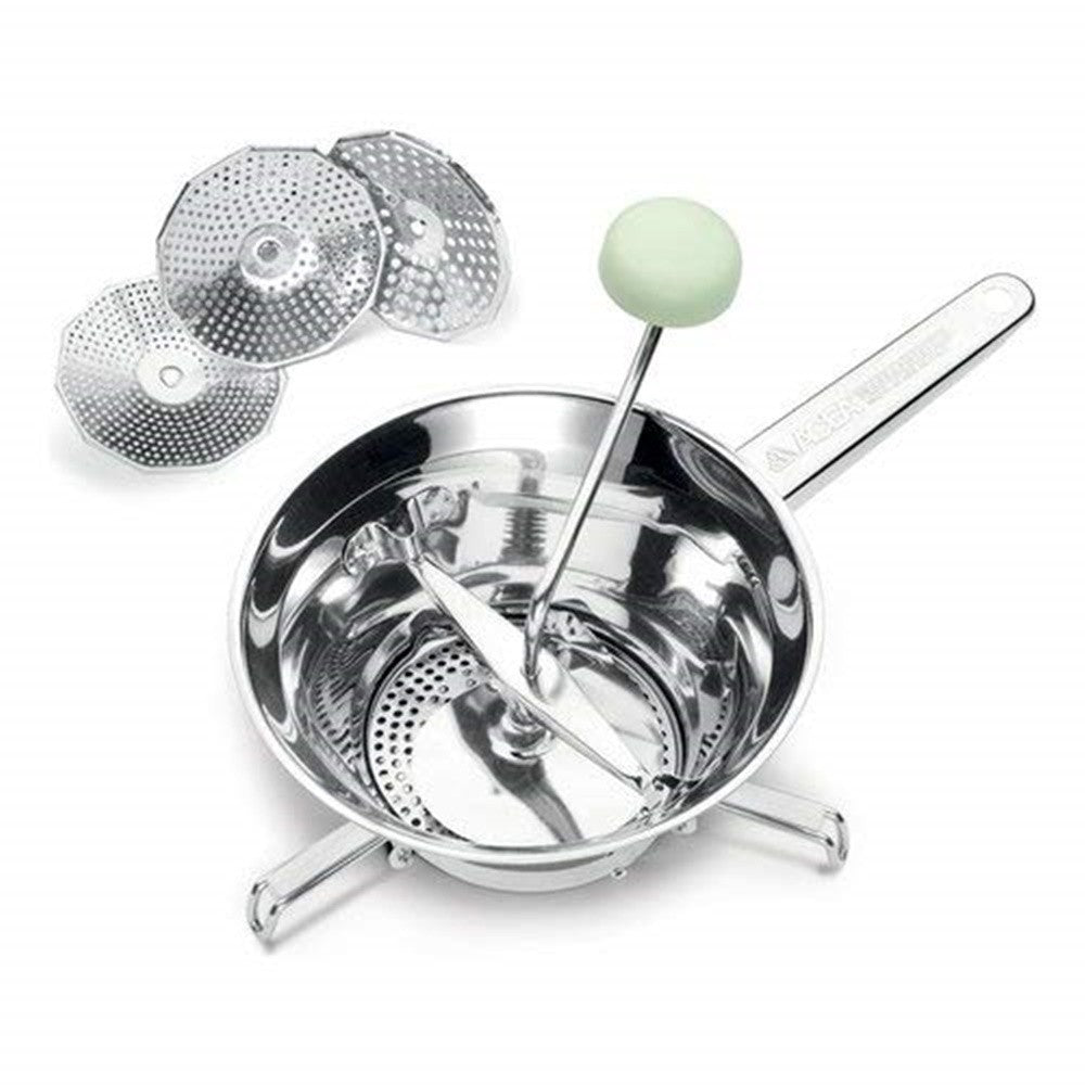 Pasator legume Ghidini Vera, inox, 20 cm, 3 discuri