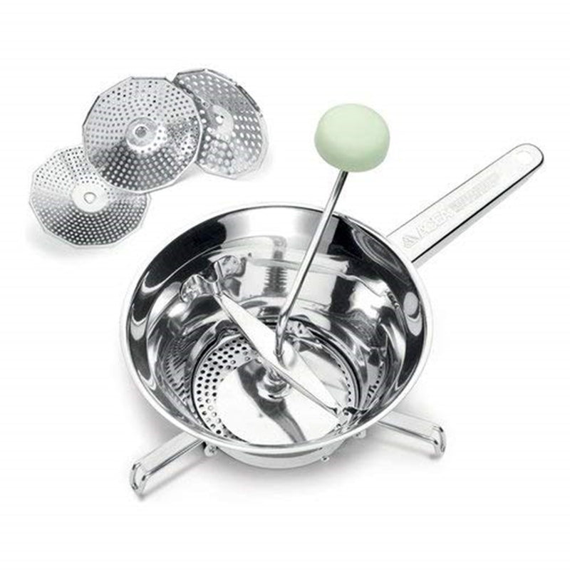Pasator legume Ghidini Vera, inox, 20 cm, 3 discuri