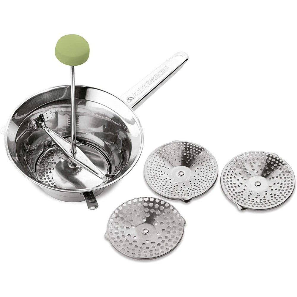 Pasator legume Ghidini Vera, inox, 20 cm, 3 discuri