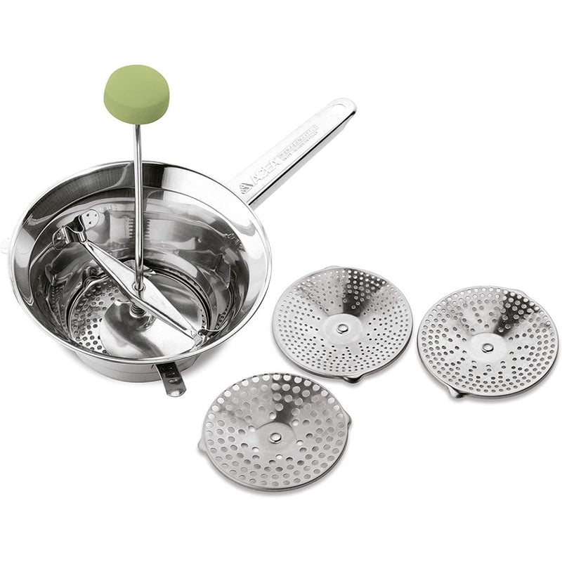 Pasator legume Ghidini Vera, inox, 20 cm, 3 discuri